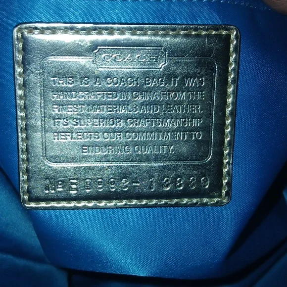 Coach Poppy Multicolor Tote with Gold Straps - Picture 11 of 11